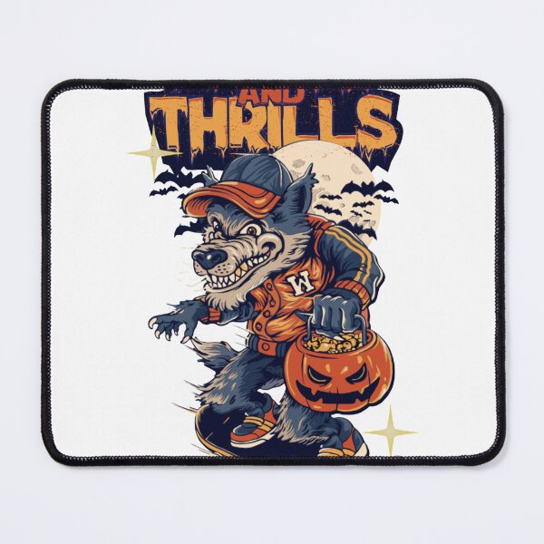Item preview, Chills and Thrills Skater Halloween Graphic designed and sold by Ankushpc.