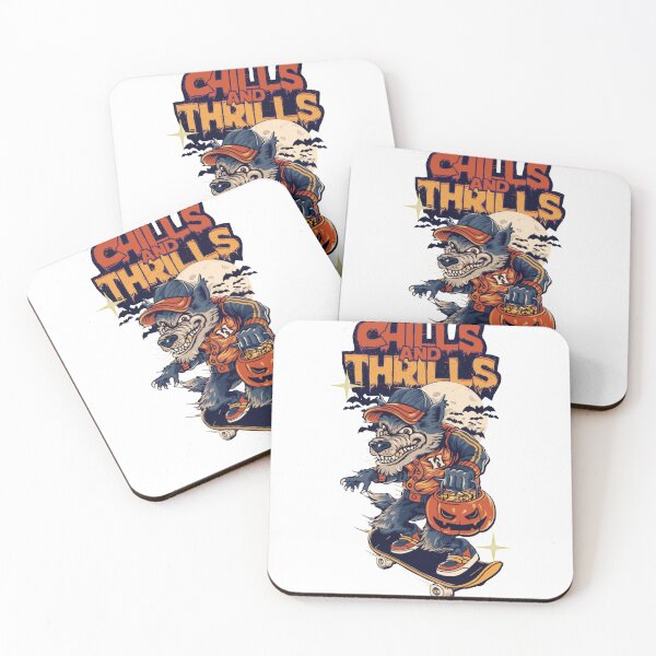 Item preview, Chills and Thrills Skater Halloween Graphic designed and sold by Ankushpc.