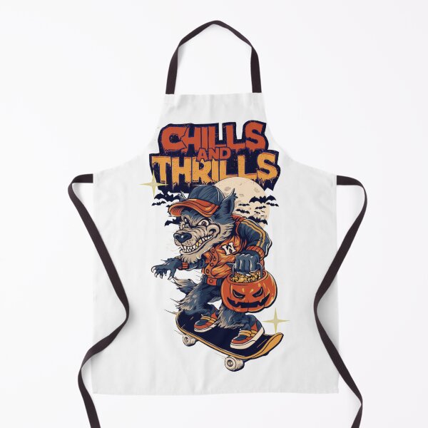 Item preview, Chills and Thrills Skater Halloween Graphic designed and sold by Ankushpc.