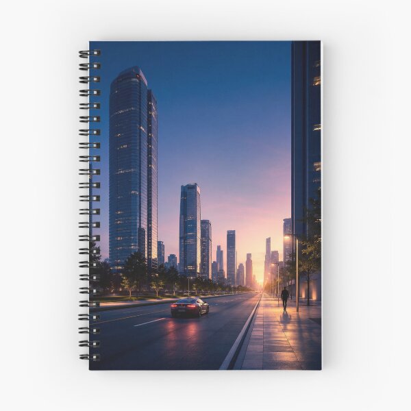 Item preview, CITY POP DREAMS – Before Sunrise | First Light Modern Skyline designed and sold by SEIMEI2025.