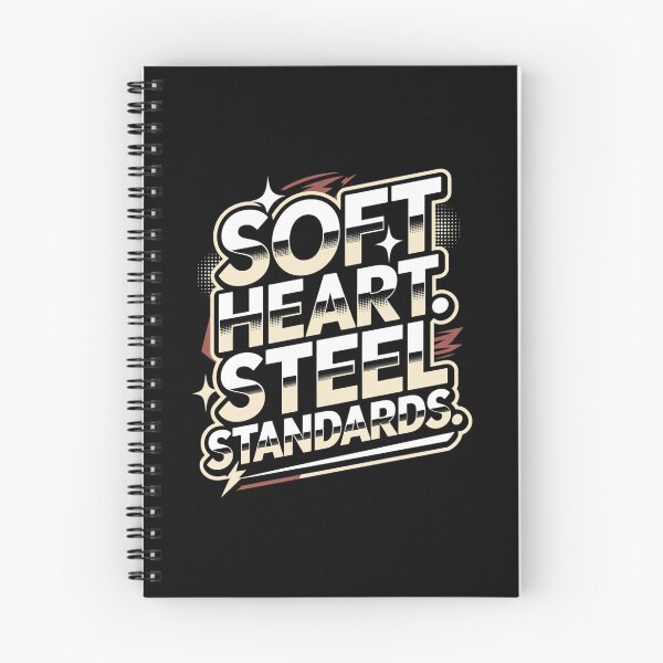 Item preview, Soft Heart. Steel Standards. Strong Mindset Motivational Quote Typography Design designed and sold by Aarvya Fashion Club ( A.F.C ).