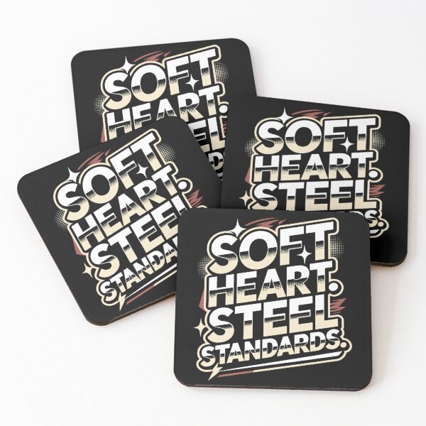 Item preview, Soft Heart. Steel Standards. Strong Mindset Motivational Quote Typography Design designed and sold by Aarvya Fashion Club ( A.F.C ).
