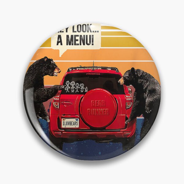 Item preview, Hey Look A Menu Camping Camper, Retro Vintage Funny Bear T-Shirt designed and sold by SavsMerch.