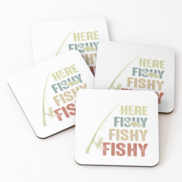 Item preview, Here Fishy Fishy Fishy Fishing Angler Deep Sea Fishing Funny T-Shirt designed and sold by DArtfulStudio.