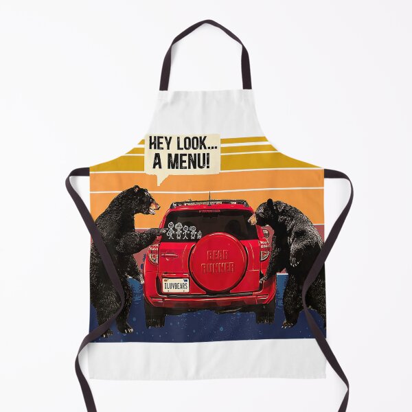 Aperçu de l'œuvre T-shirt Hey Look A Menu Camping Camper, T-shirt ours rétro vintage et drôle créée et vendue par SavsMerch.