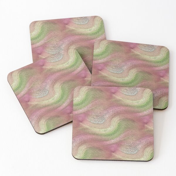 Item preview, Landscape Sandbox Abstract in Pink and Green designed and sold by Artistestella.
