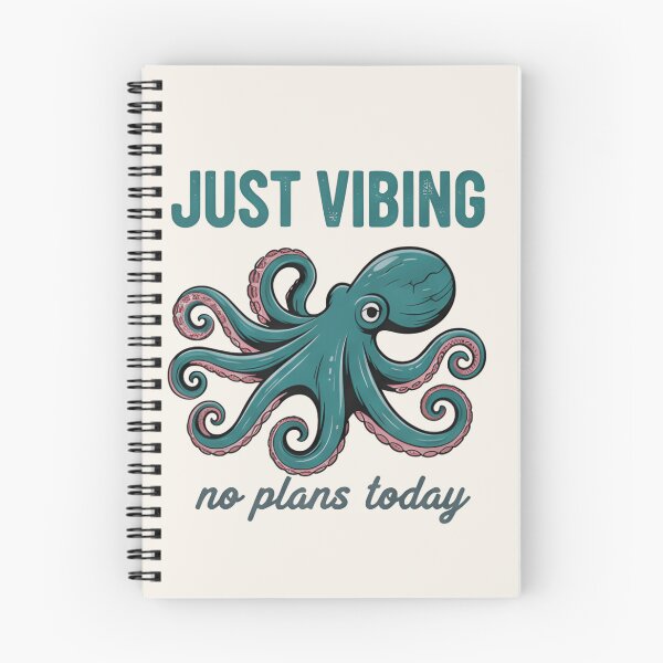 Item preview, Just Vibing Octopus T-Shirt & Sticker – Cute Relaxed Ocean Creature Graphic Tee designed and sold by ZyxDes.