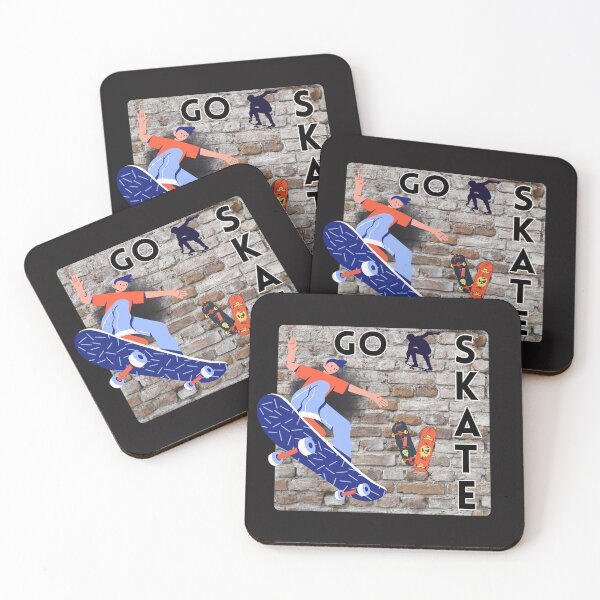 Item preview, Go Skate - Retro Brick Skateboard Graphic designed and sold by SeJaa.