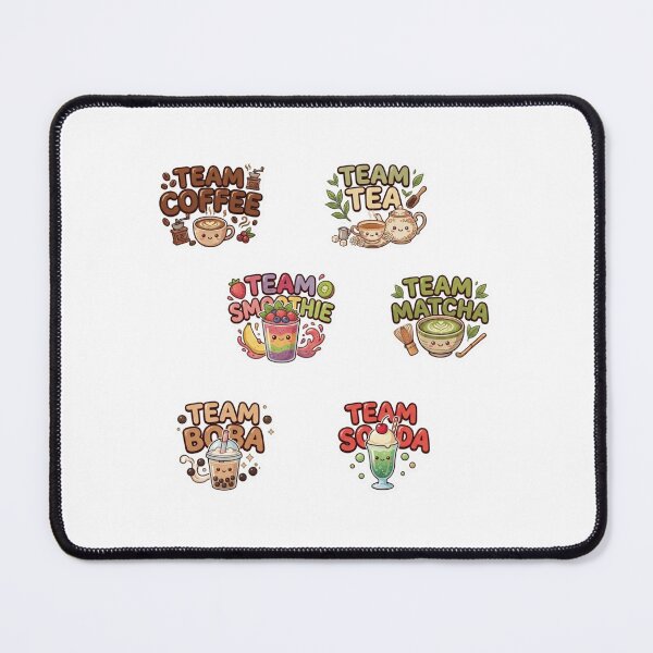 Item preview, Cute Kawaii Team Drinks Pack - Laptop & Suitcase Stickers designed and sold by asumintjapan1.