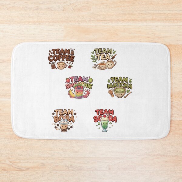 Item preview, Cute Kawaii Team Drinks Pack - Laptop & Suitcase Stickers designed and sold by asumintjapan1.