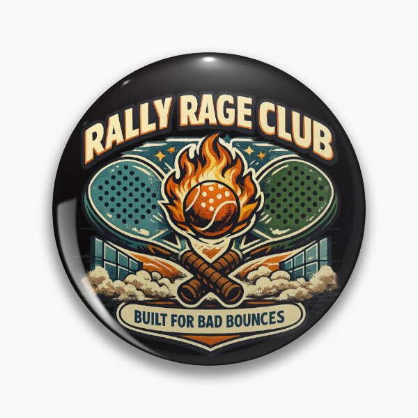 Item preview, Rally Rage Club Built For Bad Bounces Padel Design designed and sold by Concrete Coffee Studio.