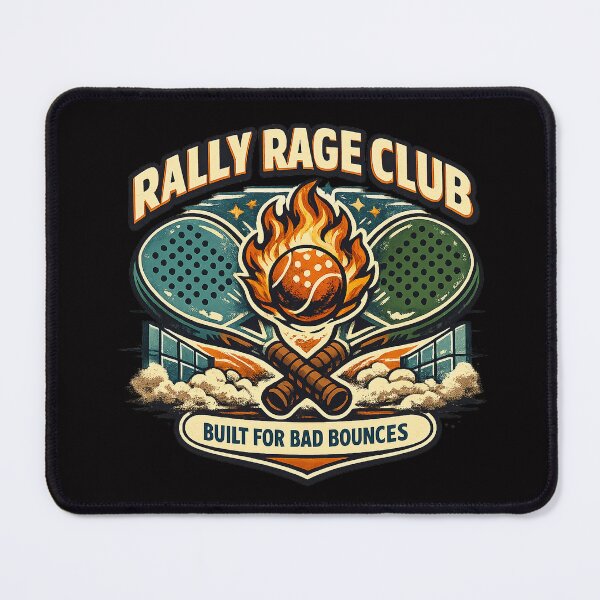 Item preview, Rally Rage Club Built For Bad Bounces Padel Design designed and sold by Concrete Coffee Studio.