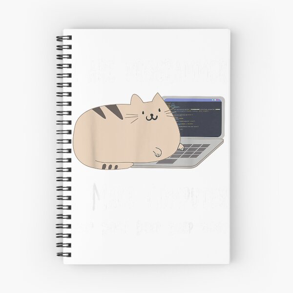 Item preview, I Are Programmer I Make Computer Beep Boop Funny Cute Cat Men Women Kids T-Shirt designed and sold by KTY-NUSS.