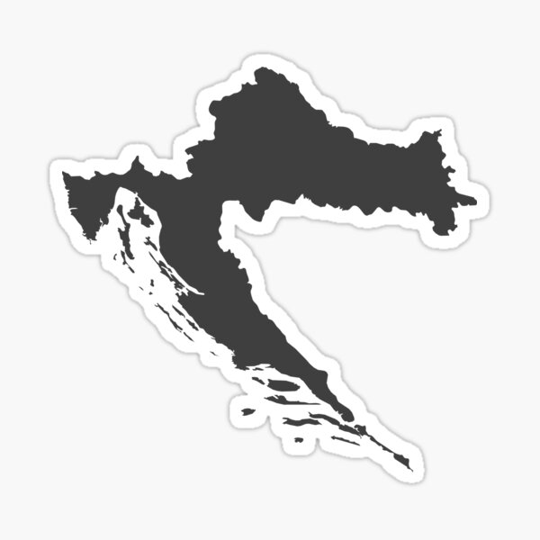 Item preview, Croatia Love in Charcoal designed and sold by Maren Misner.