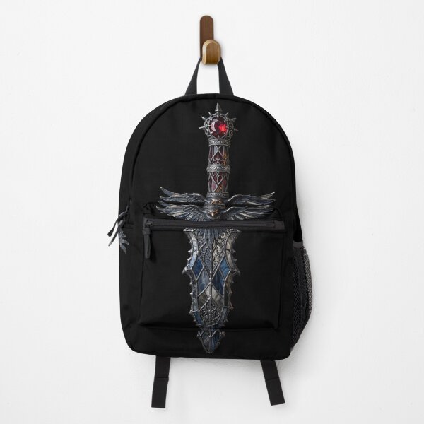 Item preview, Gothic Dagger with Eagle Guard and Red Gem — Stained Glass designed and sold by David Mateo ArtWorks.