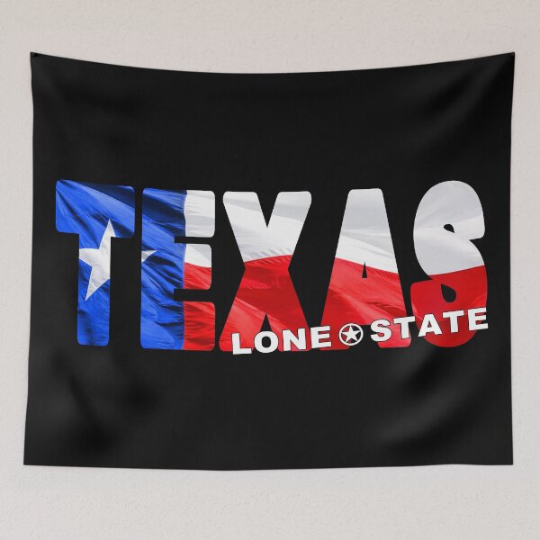 Item preview, TEXAS Lone Star State - State Flag Red White and Blue USA Sticker Tee Shirt designed and sold by Adam Gormley.