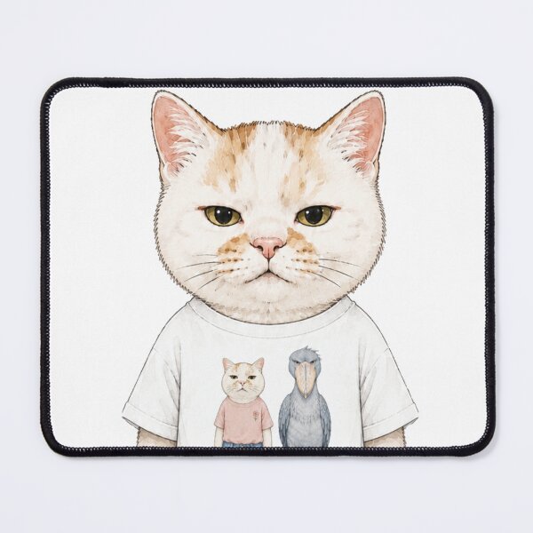 Item preview, The Cat Who Loves Shoebills designed and sold by Komatoya.