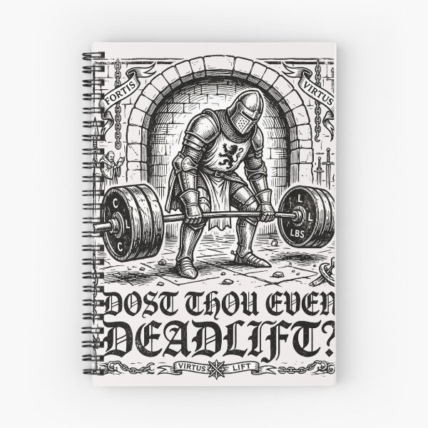 Item preview, Medieval Muscle – Dost Thou Even Deadlift? designed and sold by SisuPrintsCo.