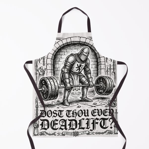 Item preview, Medieval Muscle – Dost Thou Even Deadlift? designed and sold by SisuPrintsCo.