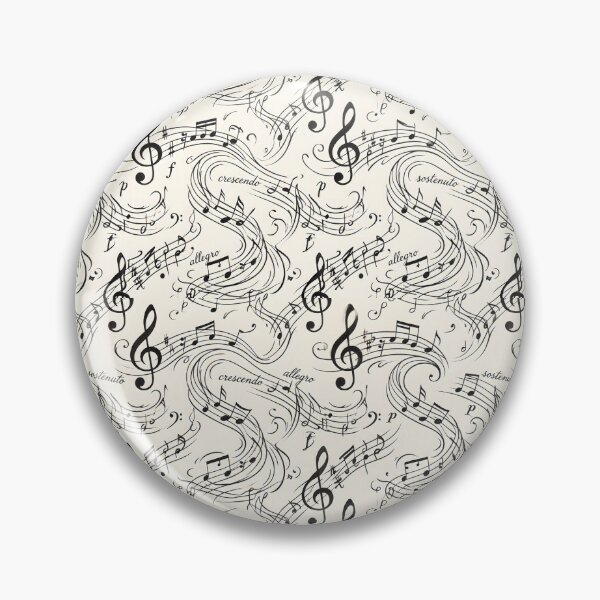 Item preview, Musical Notation Wallpaper Pattern designed and sold by SplashTastic.