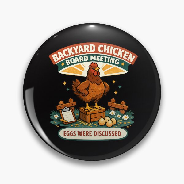 Item preview, Backyard Chicken Board Meeting Eggs Were Discussed designed and sold by Concrete Coffee Studio.