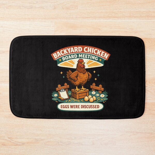 Item preview, Backyard Chicken Board Meeting Eggs Were Discussed designed and sold by Concrete Coffee Studio.