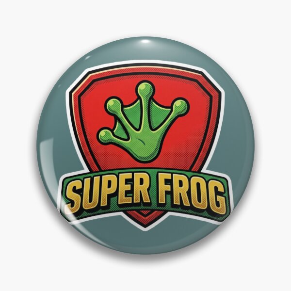 Item preview, Super Frog - Official Superhero Logo Badge designed and sold by OPTTAS.