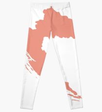 Croatia Love in Coral Leggings