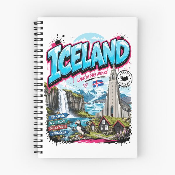 Item preview, Iceland Street Art Urban Graphic Tee designed and sold by AtuqStudio.