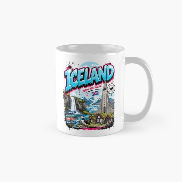 Item preview, Iceland Street Art Urban Graphic Tee designed and sold by AtuqStudio.