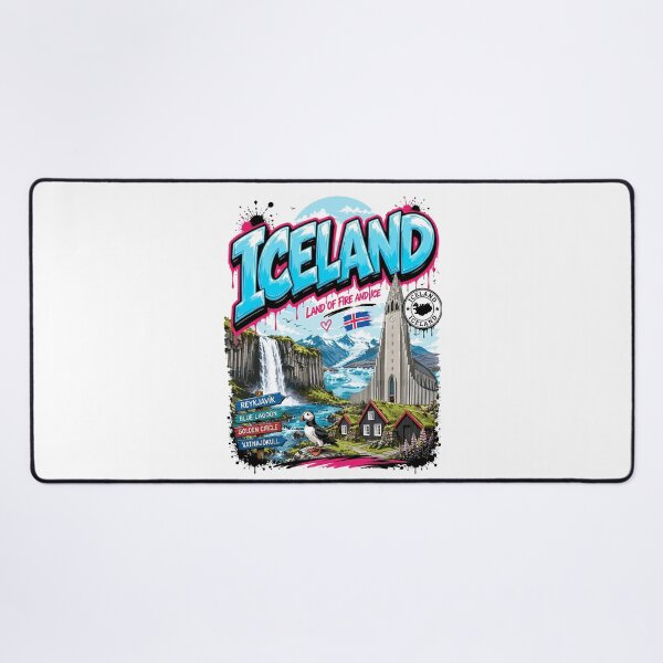 Item preview, Iceland Street Art Urban Graphic Tee designed and sold by AtuqStudio.