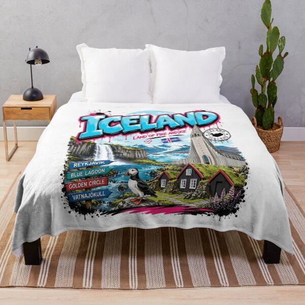 Item preview, Iceland Street Art Urban Graphic Tee designed and sold by EdwinkOne.