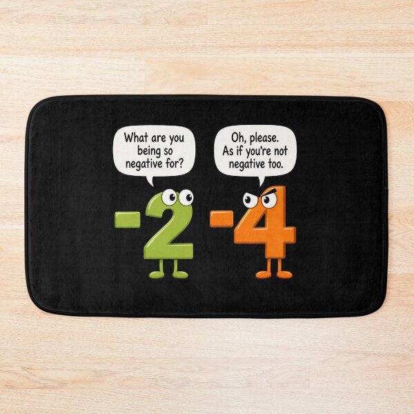 Item preview, Math Negative Joke designed and sold by kelvinmunene13.