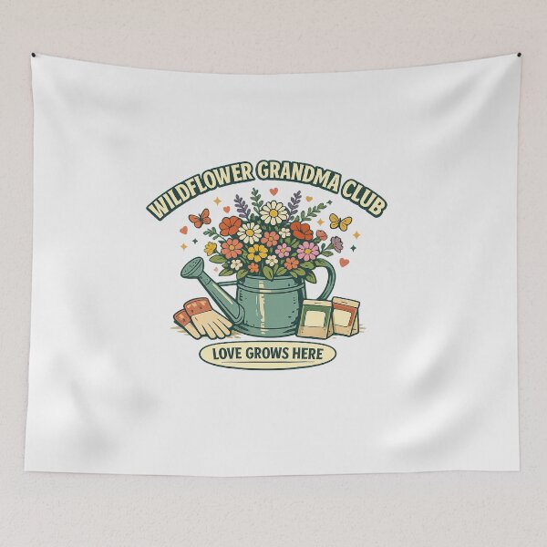Item preview, Wildflower Grandma Club Love Grows Here designed and sold by Concrete Coffee Studio.