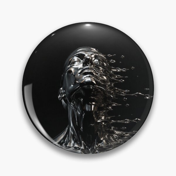 Item preview, Melting chrome figure in darkness designed and sold by AmbiM.