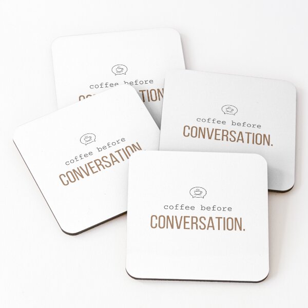 Item preview, Coffee Before Conversation Funny Coffee Lover Introvert Quote Design designed and sold by 963shop.