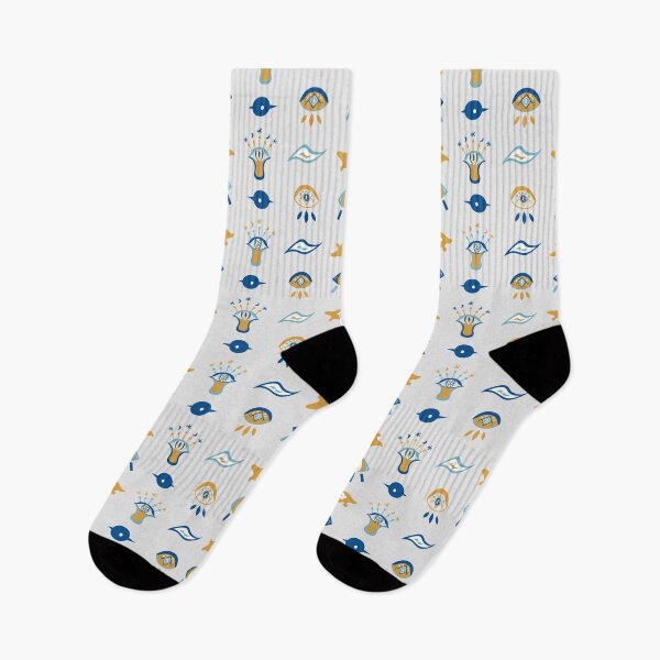 Item preview, Evil Eyes-Mati Pattern 1 - Greek Blue, Gold and White designed and sold by Daniel Bevis Design.