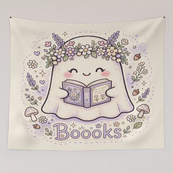 Item preview, Kawaii Ghost - Booooks designed and sold by HAYA6395.