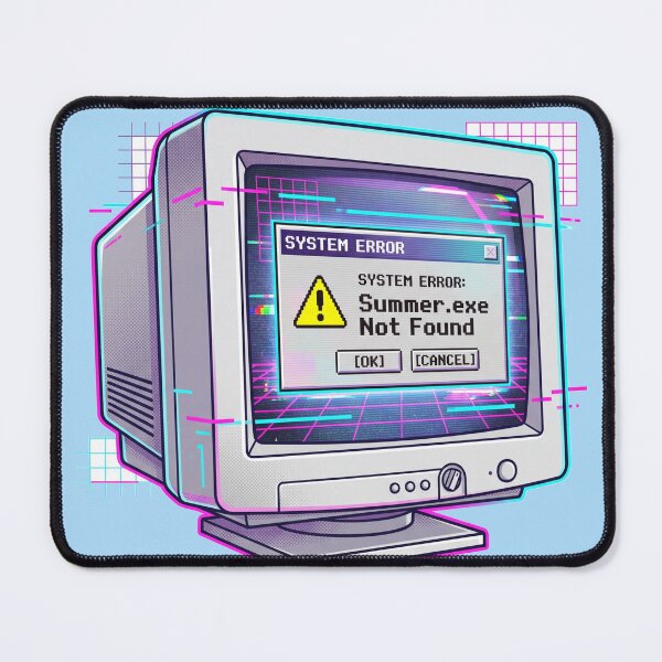 Item preview, System Error Summer Not Found Retro 90s Computer designed and sold by SisuPrintsCo.