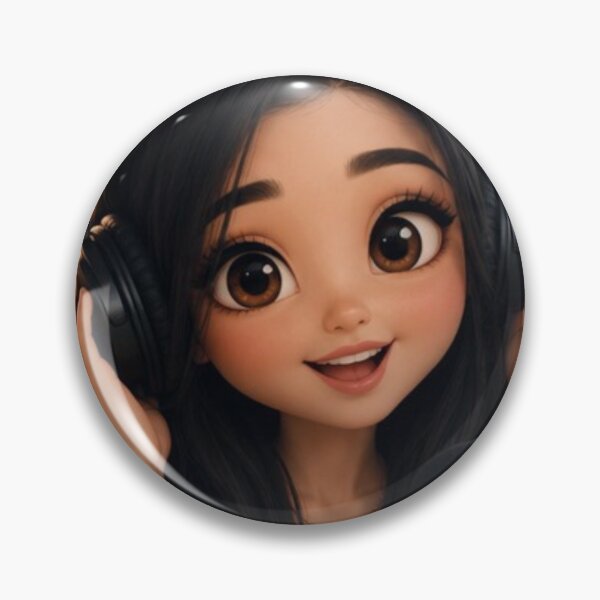 Item preview, Good Vibes Girl With Headphones designed and sold by Nianaart45678.
