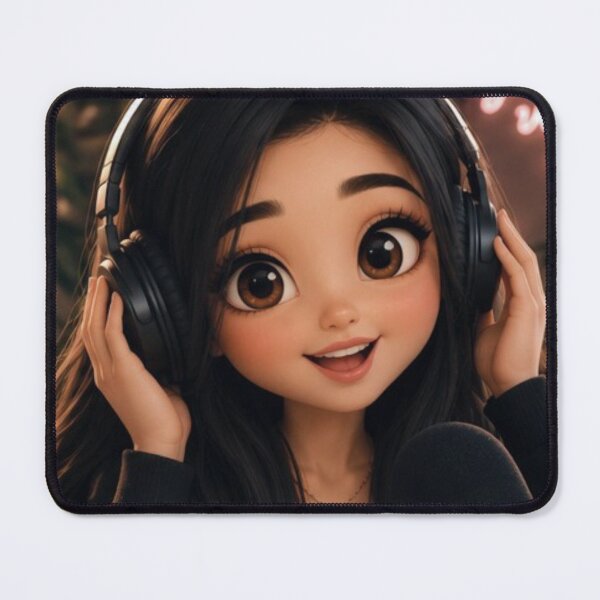 Item preview, Good Vibes Girl With Headphones designed and sold by Nianaart45678.