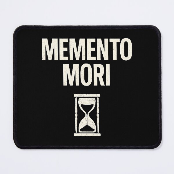 Item preview, Memento Mori Minimal Stoic Quote Shirt Death Reminder (White Font) designed and sold by TshirtsLabs.
