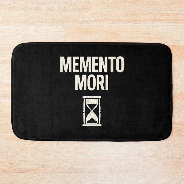 Item preview, Memento Mori Minimal Stoic Quote Shirt Death Reminder (White Font) designed and sold by TshirtsLabs.