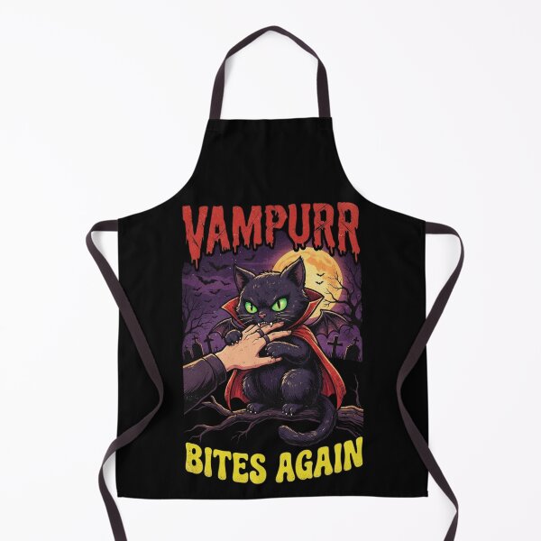 Item preview, Vampurr Bites Again Funny Vampire Black Cat Halloween designed and sold by CF_VintageDesign.