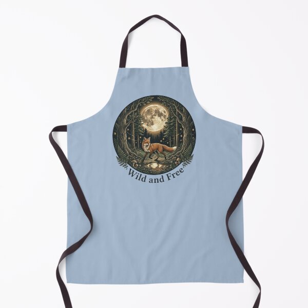 Item preview, Vintage Wild and Free Forest Fox Nightscape Design designed and sold by BirdsnStuff.