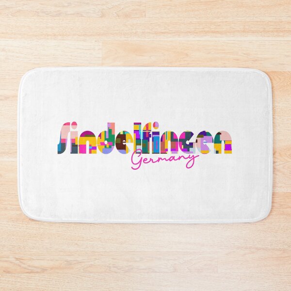 Item preview, Sindelfingen, Germany, Vibrant Abstract City Typography Art designed and sold by Wanderful-roads.