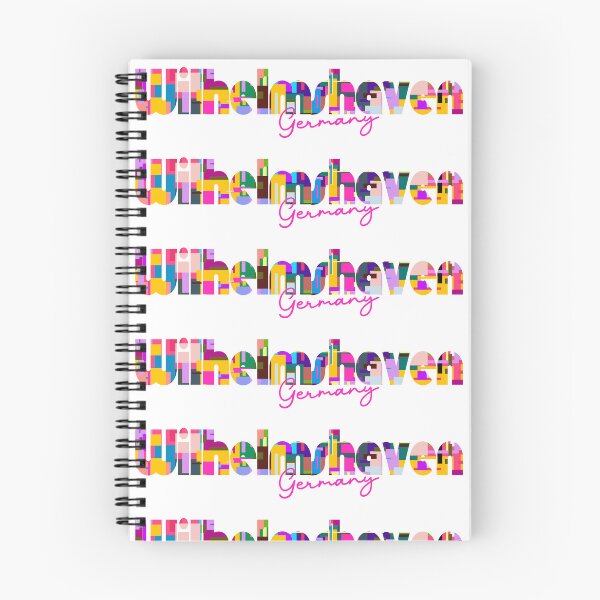 Item preview, Wilhelmshaven, Germany, Vibrant Abstract City Typography Art designed and sold by Wanderful-roads.