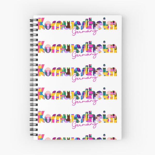 Item preview, Kornwestheim, Germany, Vibrant Abstract City Typography Art designed and sold by Wanderful-roads.