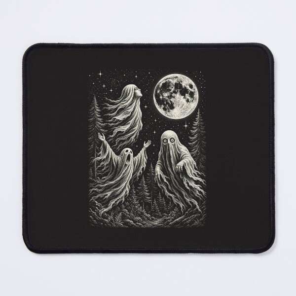 Item preview, Spooky Ghosts Full Moon Forest Halloween Vintage Eerie Night Design designed and sold by kiralynstration.