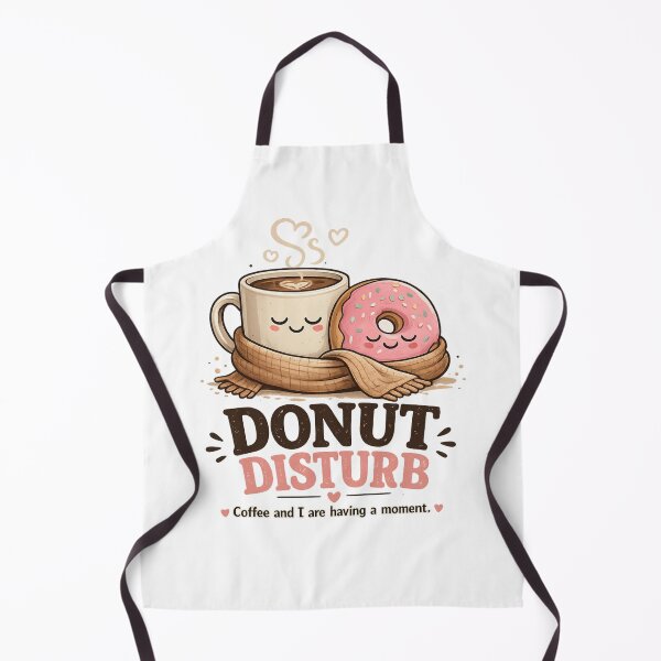 Item preview, Donut Disturb Coffee And I Are Having A Moment Funny Cute Kawaii Food Pun Gift designed and sold by SHREE ART STUDIO.